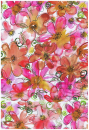 BW.-Jersey-Druck pink Flowers, 150 cm breit